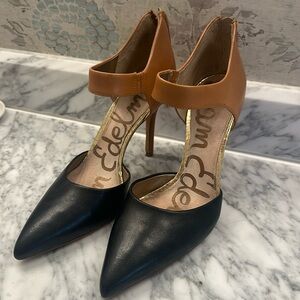 Sam Edelman two tone pointy heel